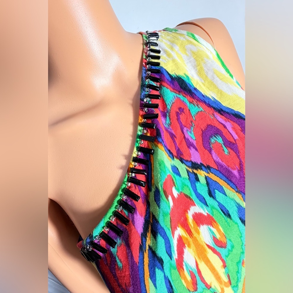 Rampage Multicolor Patterned Top - Picture 4 of 12